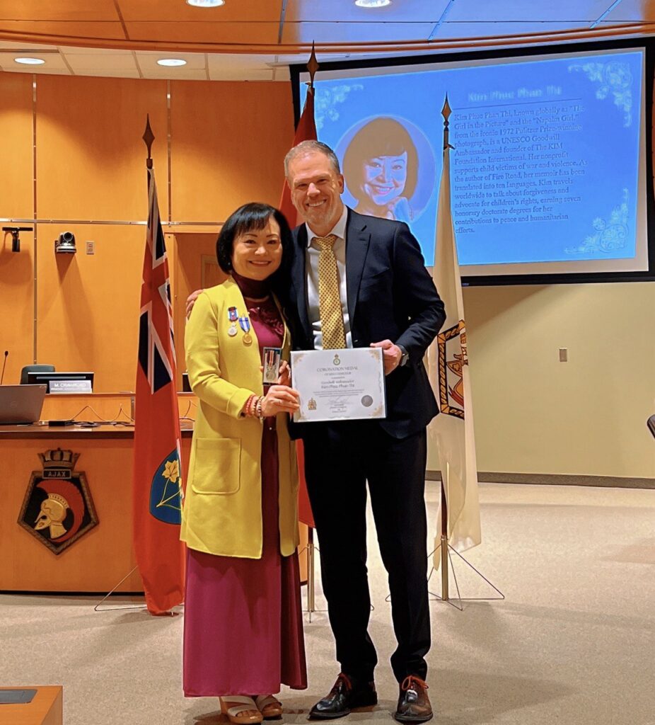 King charles iii coronation medal 2025 kim phuc phan thi mark holland